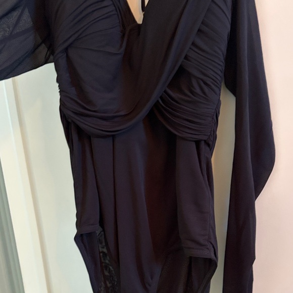 Zimmermann Black Bodysuit off the shoulders long sleeve size 3 new with tags - Picture 4 of 7